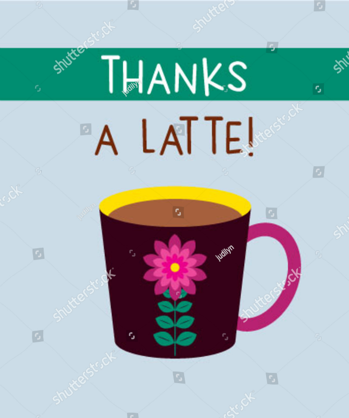 cafe restaurant thank you card template