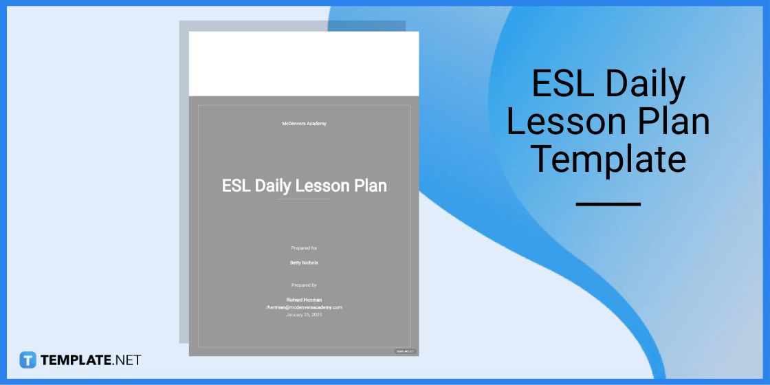 esl daily lesson plan template