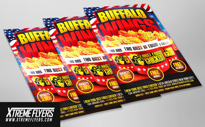 fast food restaurant grand opening flyer template
