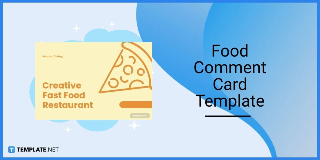 food comment card template