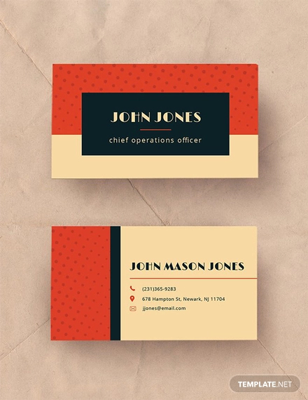 22 Best Vintage Business Card Templates AI Ms Word InDesign