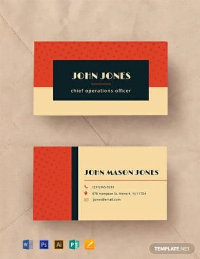 free vintage business card template1