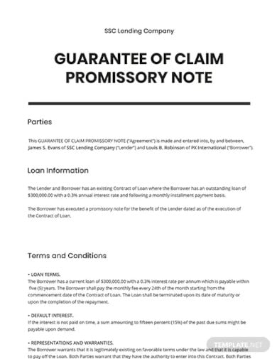 guarantee-of-claim-promissory-note-template