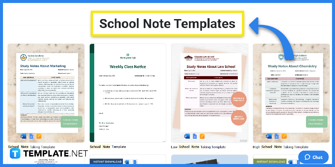 how to make a school note templates examples 2023 step