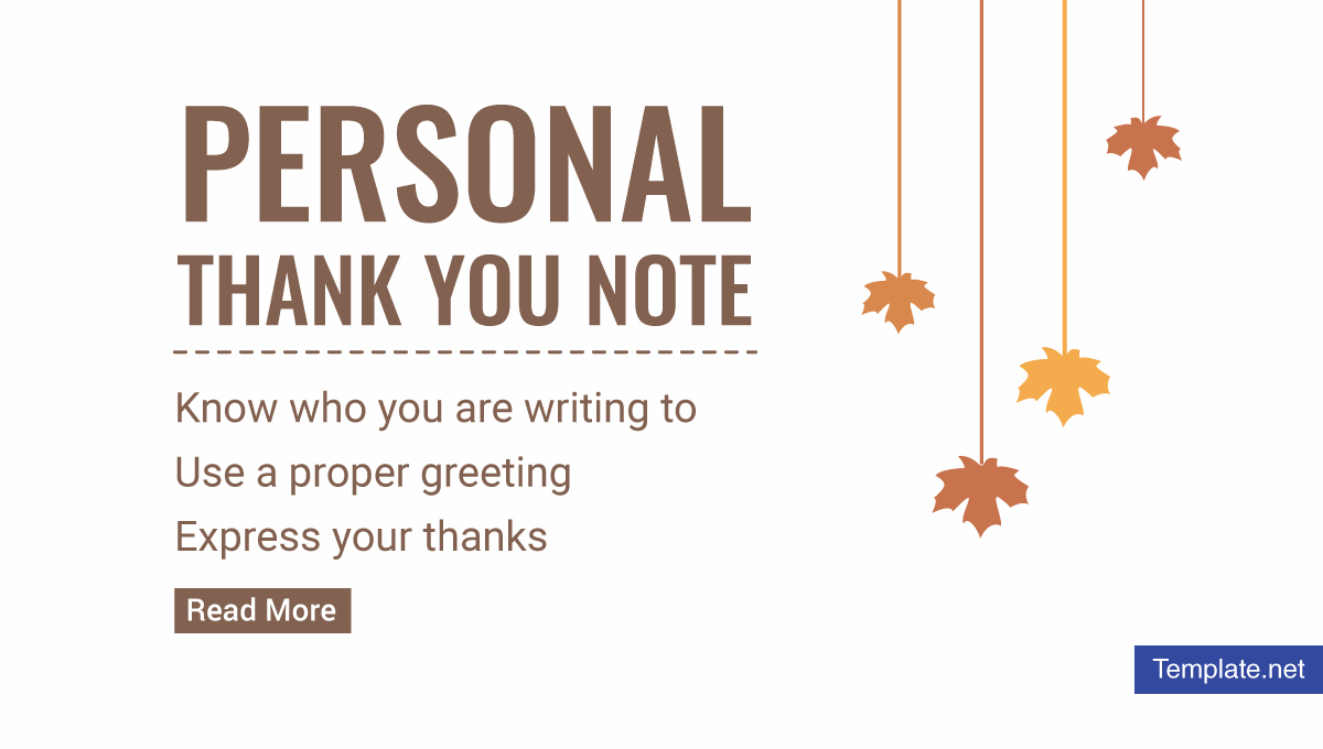 Sample Personal Thank You Notes