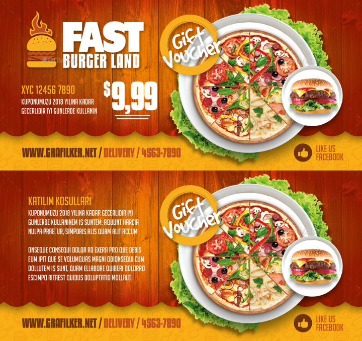 14+ Restaurant Gift Card Designs & Templates PSD, AI