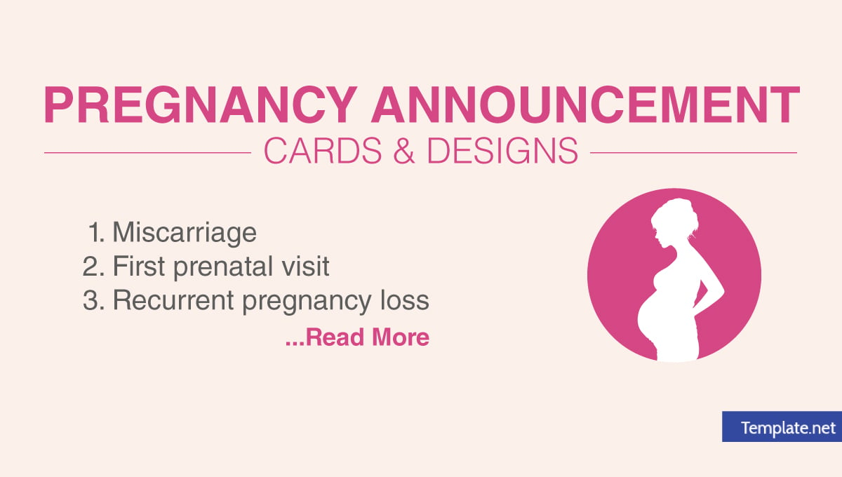 13+ Pregnancy Announcement Card Design Templates PSD, AI, Google docs Free & Premium Templates