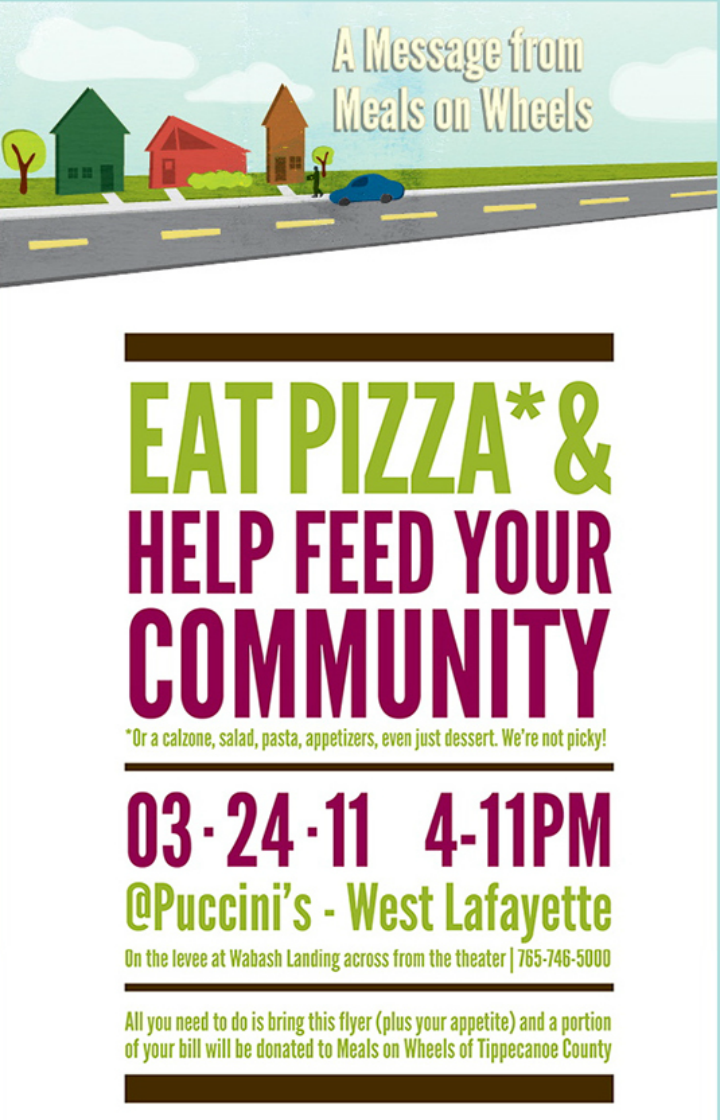 restaurant pizza fundraiser flyer template