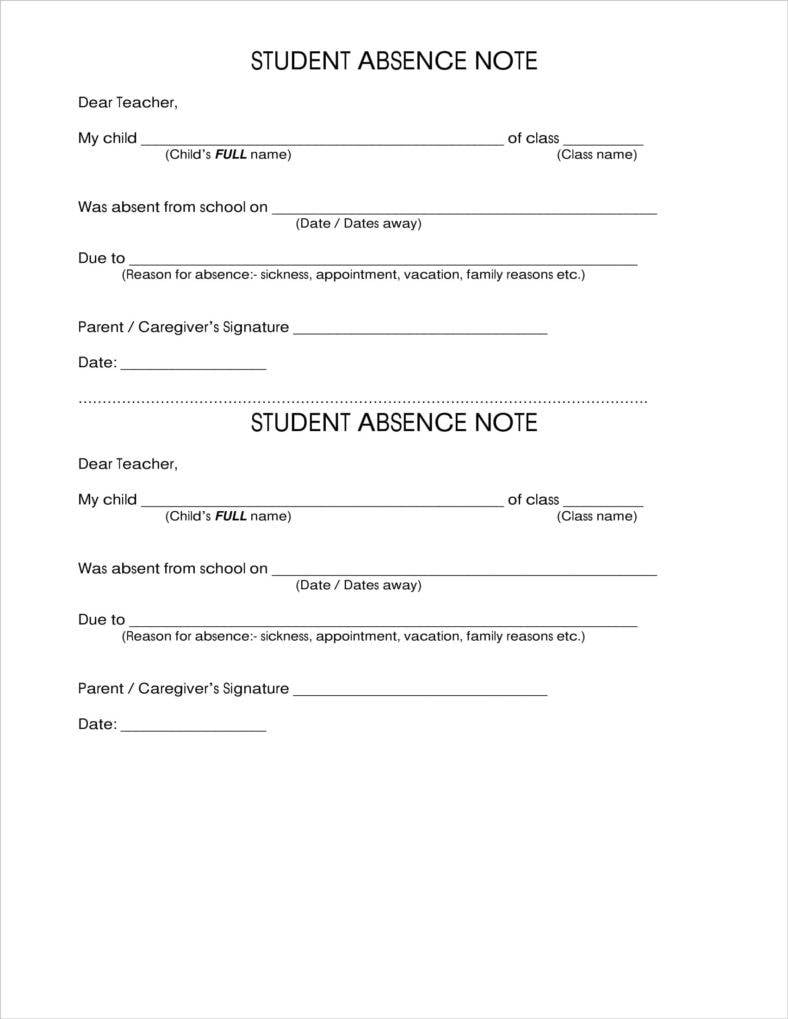 How to Make a School Note  Free & Premium Templates Intended For School Absence Note Template