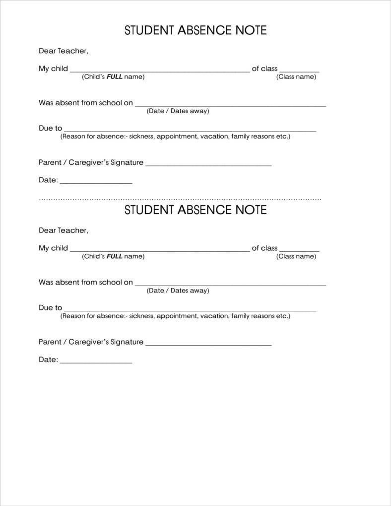 How to Make a School Note  Free & Premium Templates Intended For School Absence Note Template Free