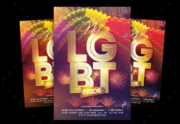 LGBT Pride Club Flyer Template