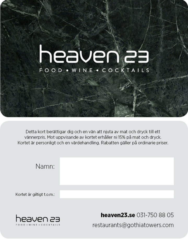 simple restaurant membership card template