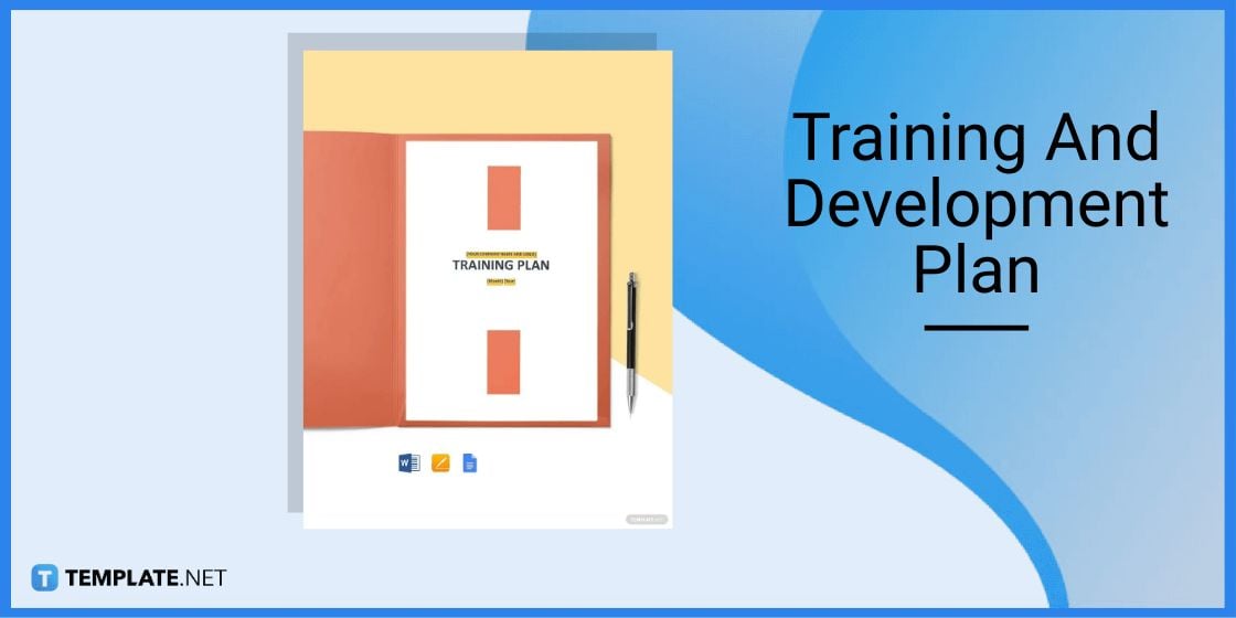 training and development plan template