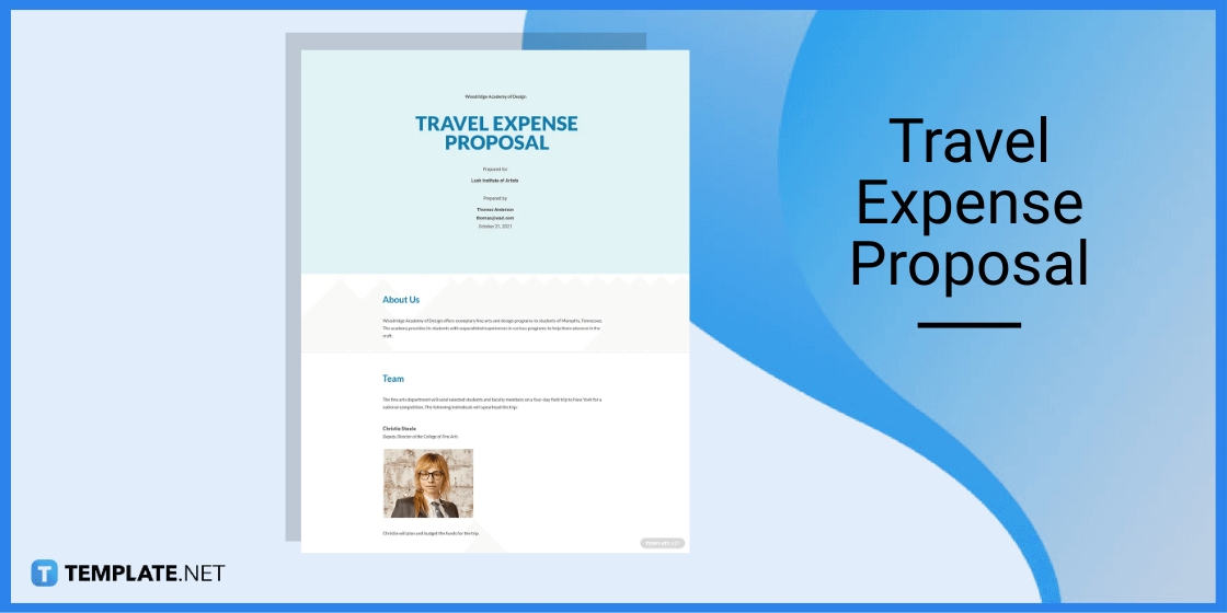travel expense proposal template