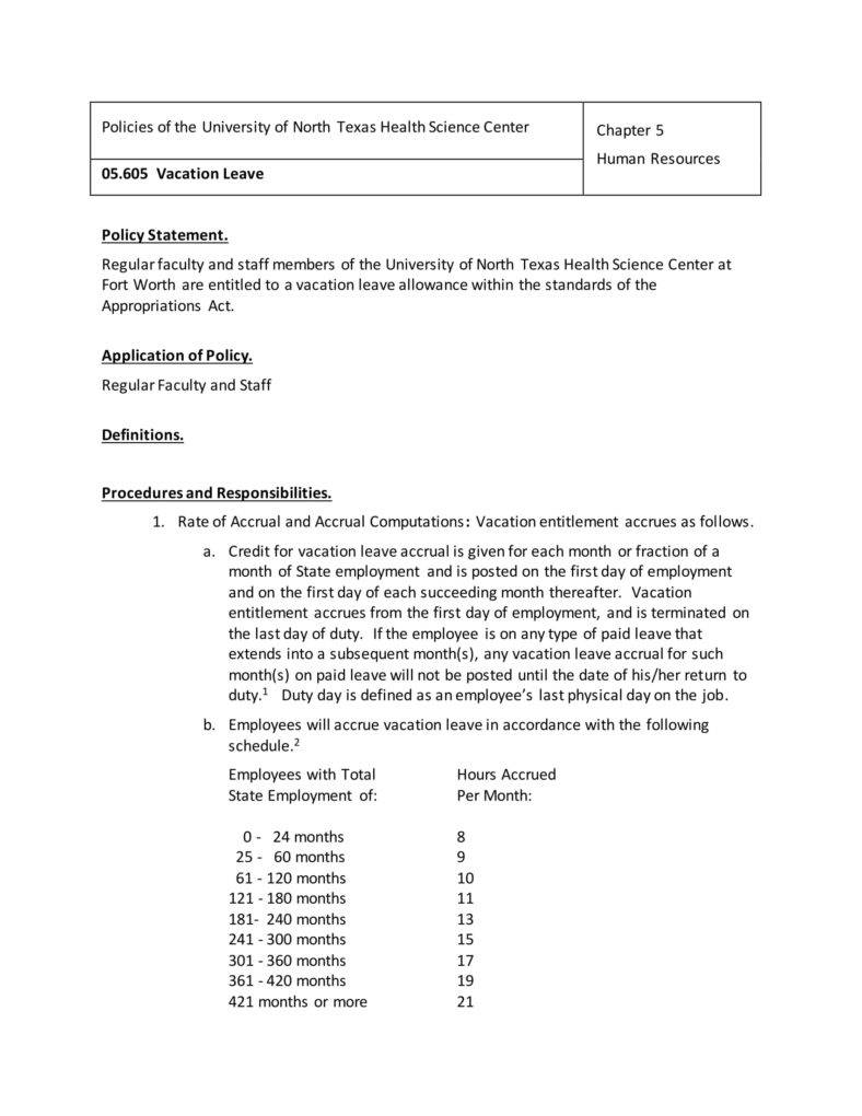 9+ Holiday Vacation Policy Templates PDF