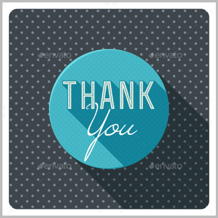 vintage thank you card template set