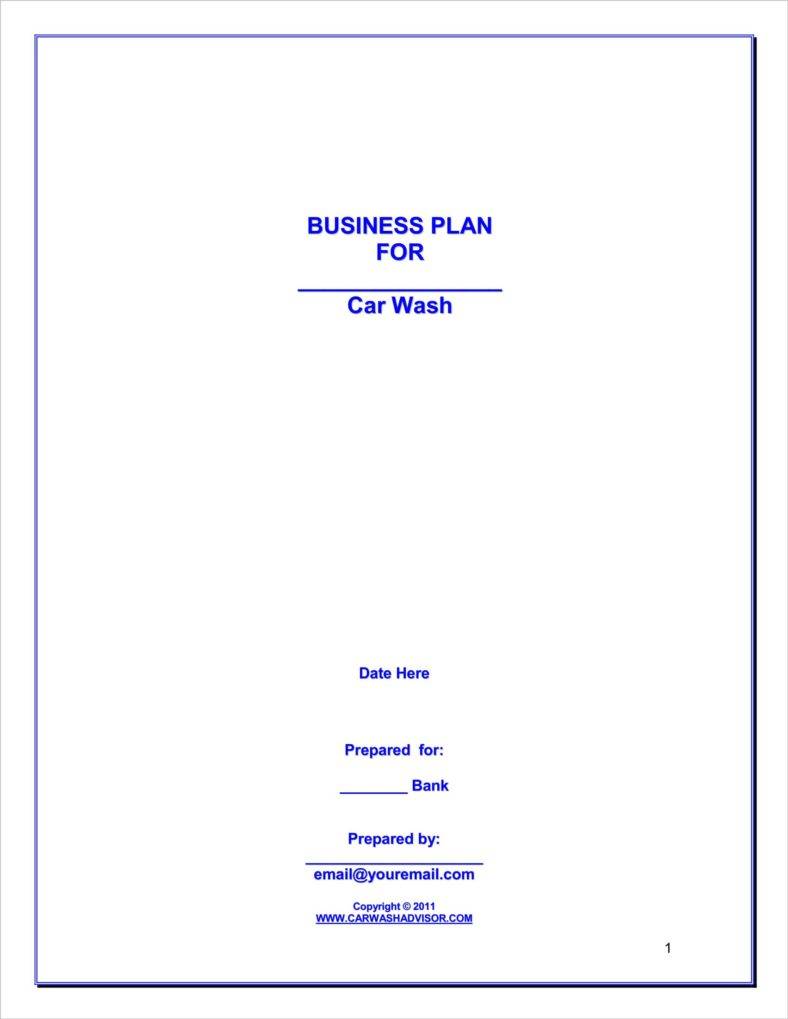 car wash business plan pdf in kenya