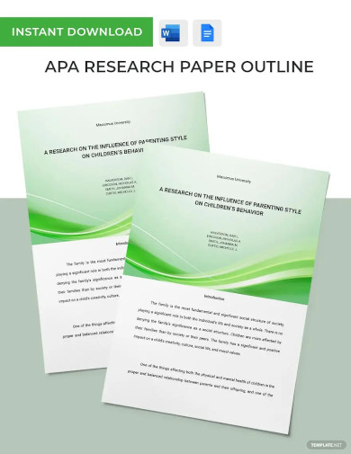 apa research proposal template