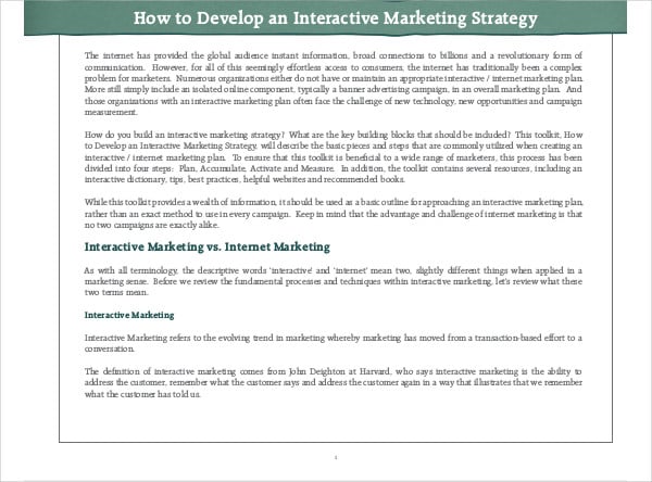 affiliate interactive marketing strategy