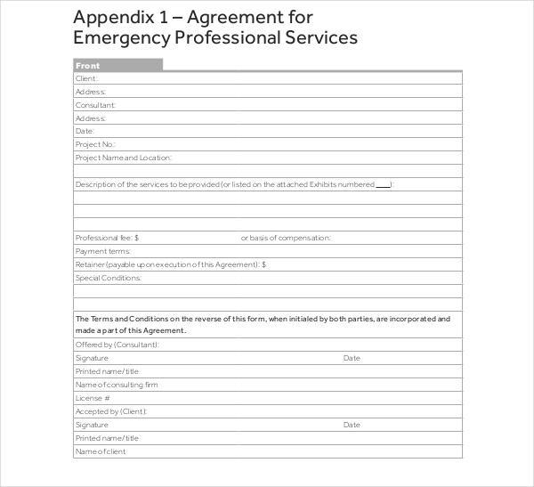 14+ Professional Services Agreement Templates - PDF, Word, Docs