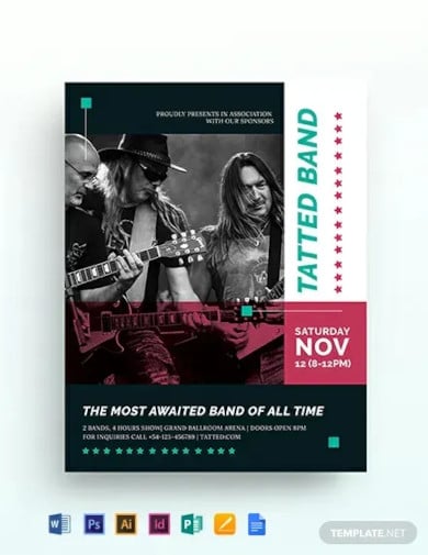 band-flyer-template