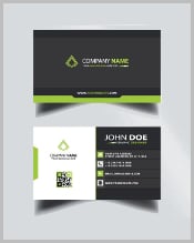 black-and-green-business-card