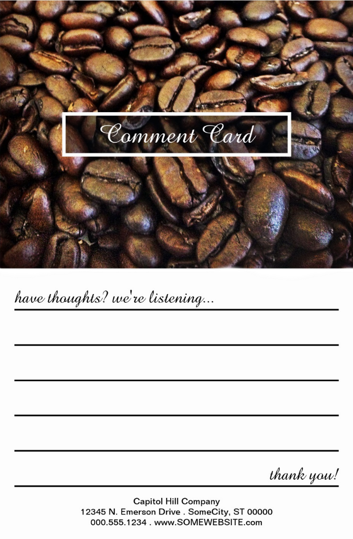 10+ Restaurant Customer Comment Card Templates & Designs PSD, AI