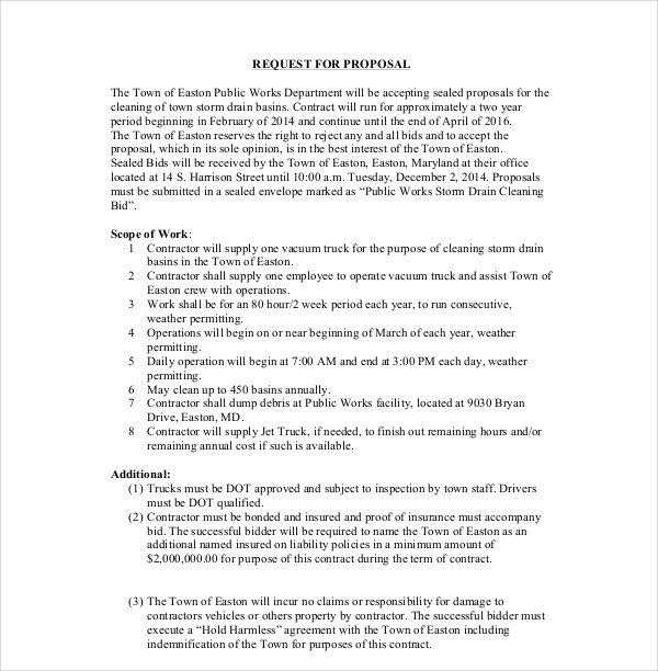 6 Formal Bid Proposal PDF Word Pages