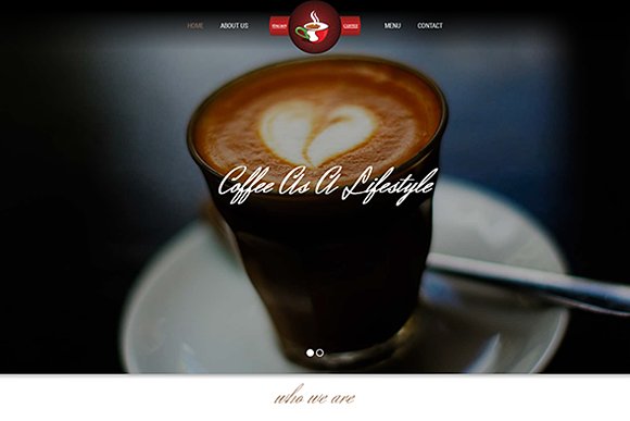 coffee website template