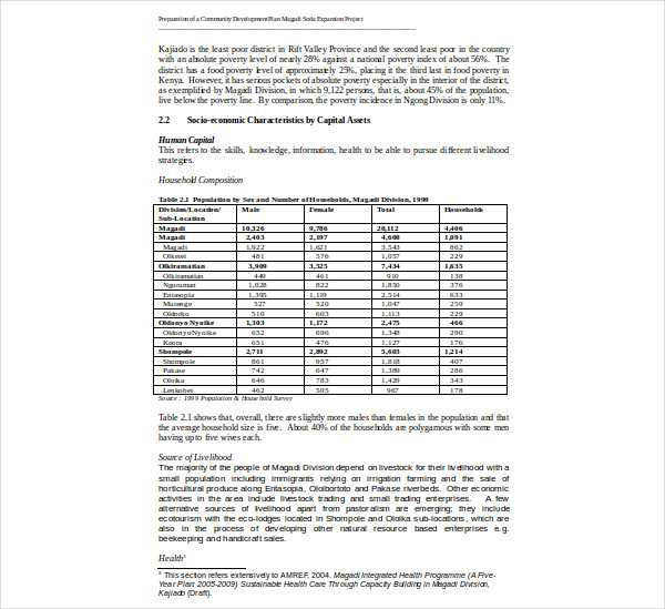 9-community-development-plan-templates-pdf-doc