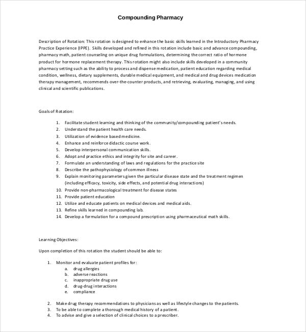compounding pharmacy marketing plan