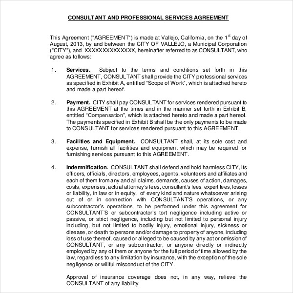 14+ Professional Services Agreement Templates - PDF, Word, Docs