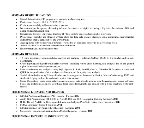 contemporary sales manager resume