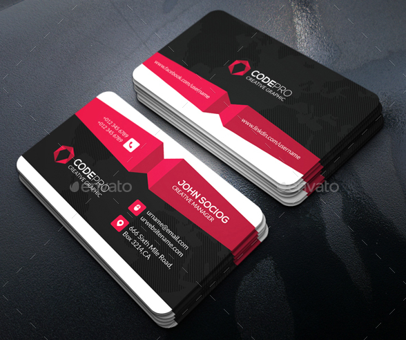 creative graphic business card