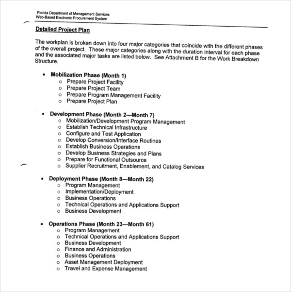 9 Sample Business Project Plan Templates PDF Docs Word