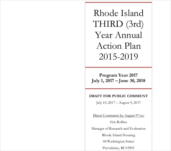 draft annual action plan