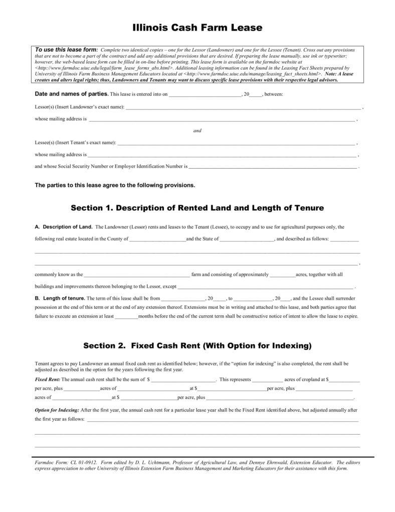 13+ Farm Lease Agreement Templates - PDF, Word | Free ...