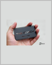 free-coach-black-metal-business-card