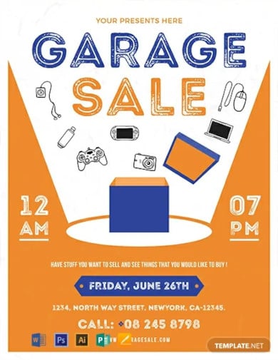 free garage sale flyer template