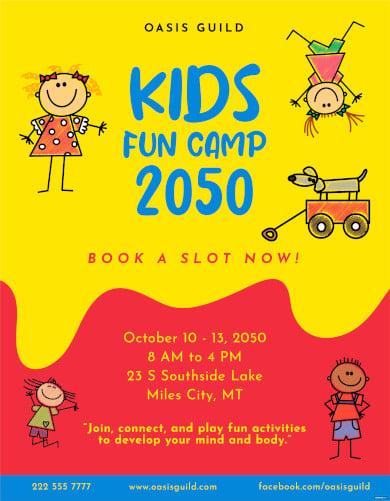 free kids boot camp flyer
