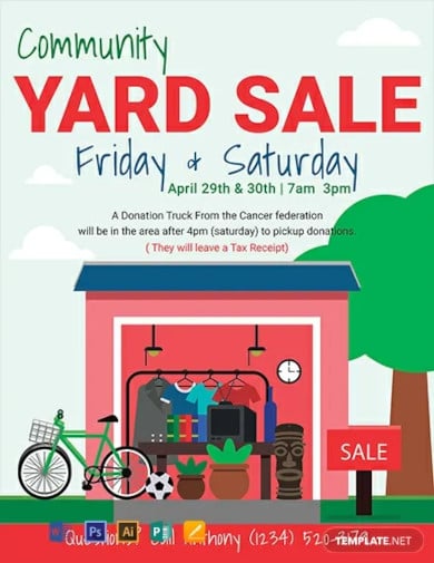 free yard sale flyer template