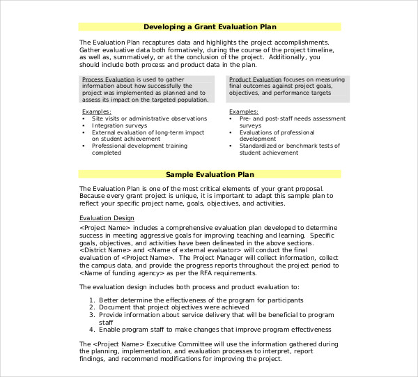 9 Grant Project Plan Templates PDF DOC
