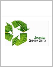 green-recycle-business-card-template