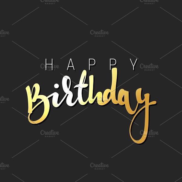 18+ Beautiful Typography Birthday Cards - PSD, AI