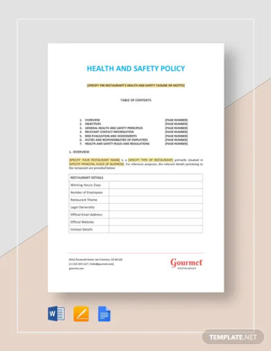 health-and-safety-policy-template