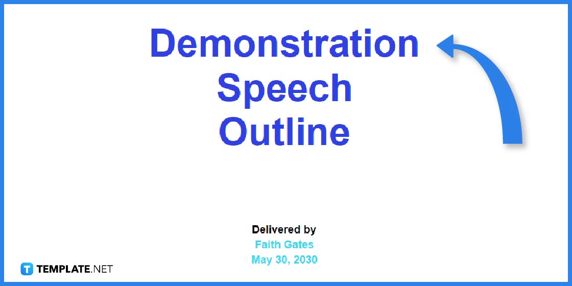 how to create a demonstration speech outline templates examples 2023 step