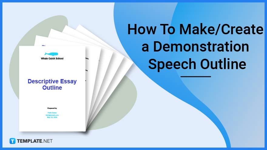 demonstration speech outline examples