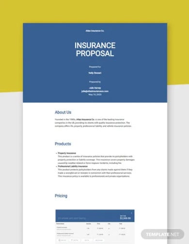 How To Write An Insurance Proposal Templates Free Premium Templates