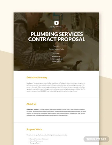 job contract proposal template