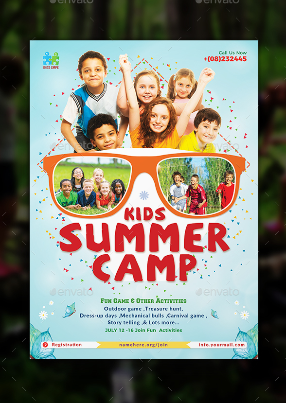 kids camp flyer